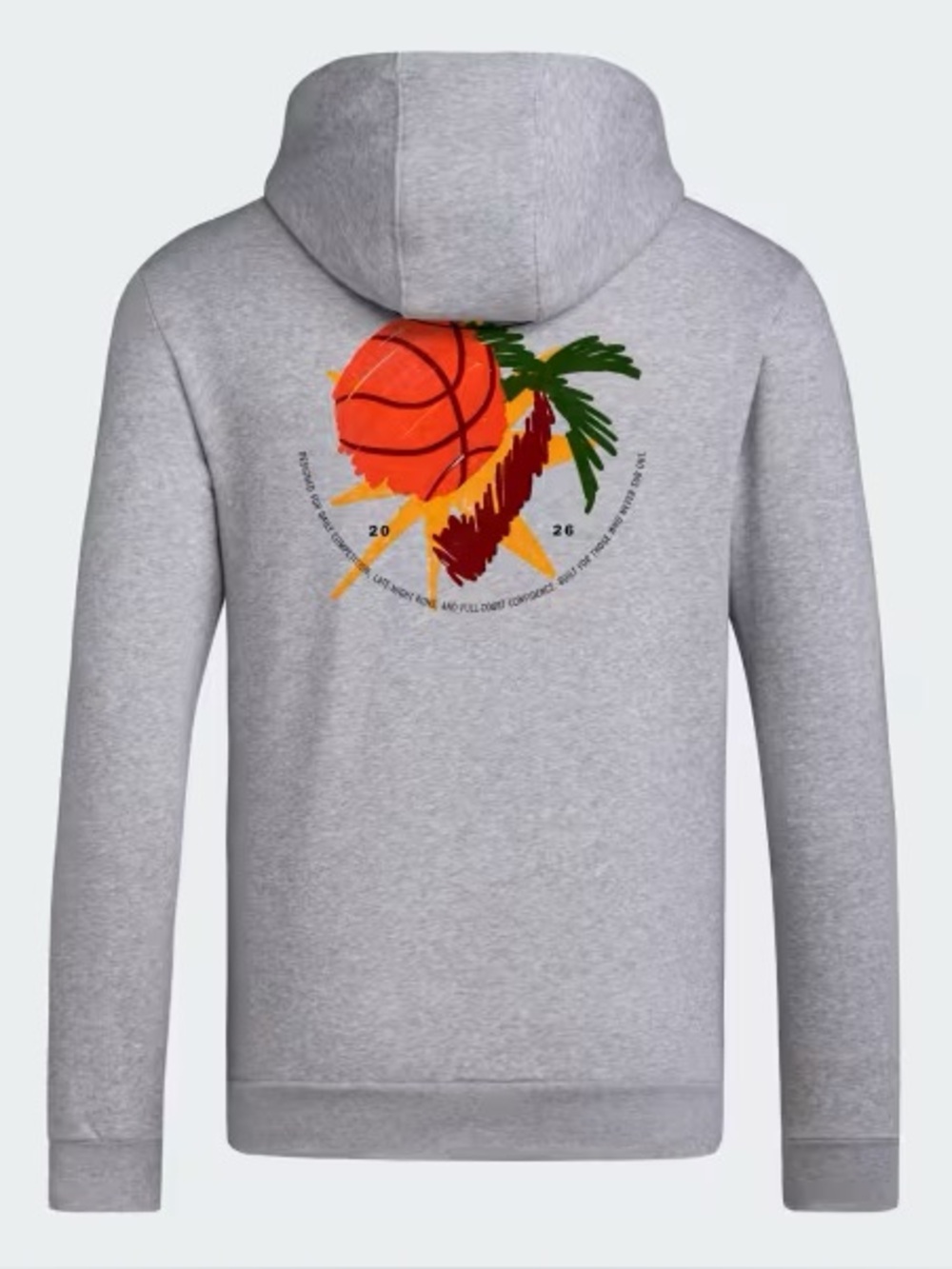 Adidas Originals Trefoil Graphic
Men's Hoodie Basketball Size Medium Gray